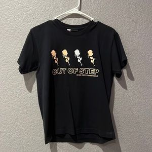 Obey Black Out of Step Women’s Size X-Small T-Shirt